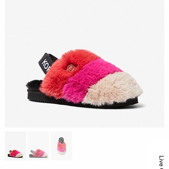 Michael kors faux fur slippers - Picture 3 of 3